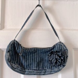 UNITED COLORS OF BENETTON vintage denim baguette bag purse